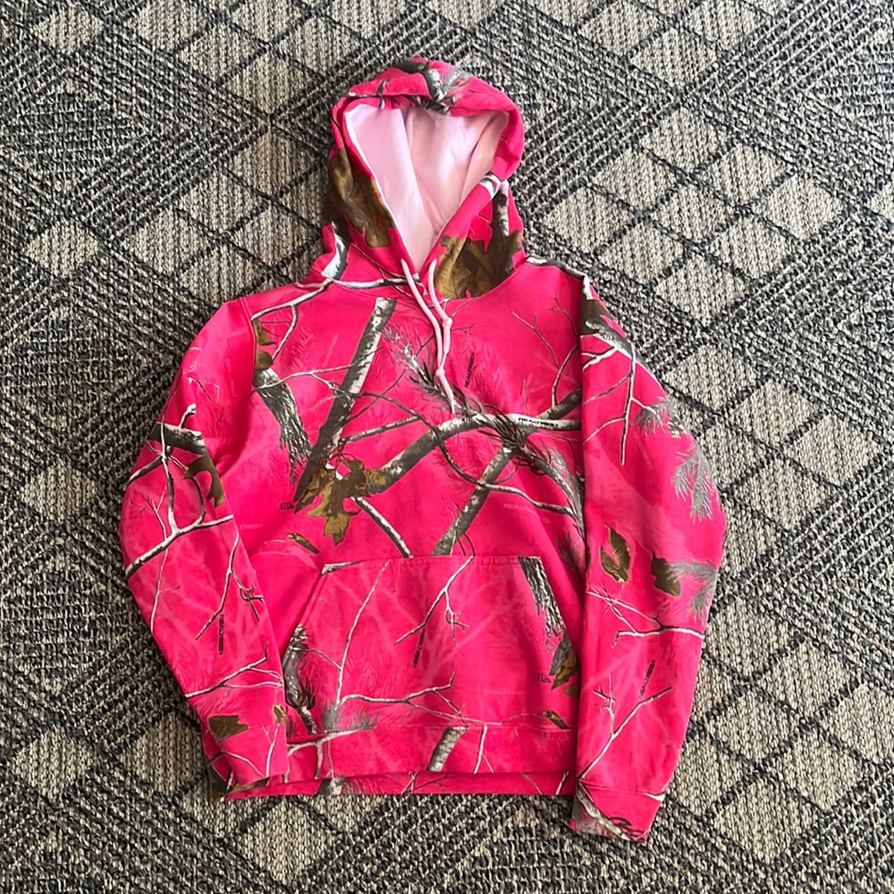 Hot pink Realtree hooded sweatshirt